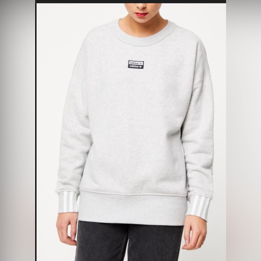 ADIDAS | gray crewneck sweatshirt